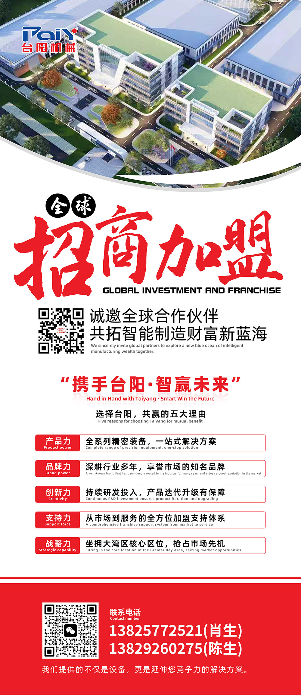 Taiyang Precision Machinery Co., Ltd. is looking for agents